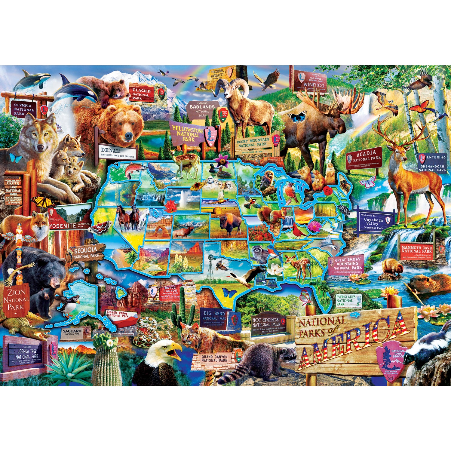 Signature - USA National Parks 3000 Piece Puzzle  MasterPieces –  MasterPieces Puzzle Company INC