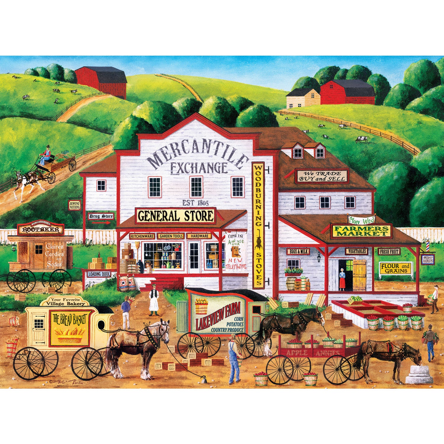 Town & Country - Morning Deliveries 300 Piece EZ Grip Puzzle
