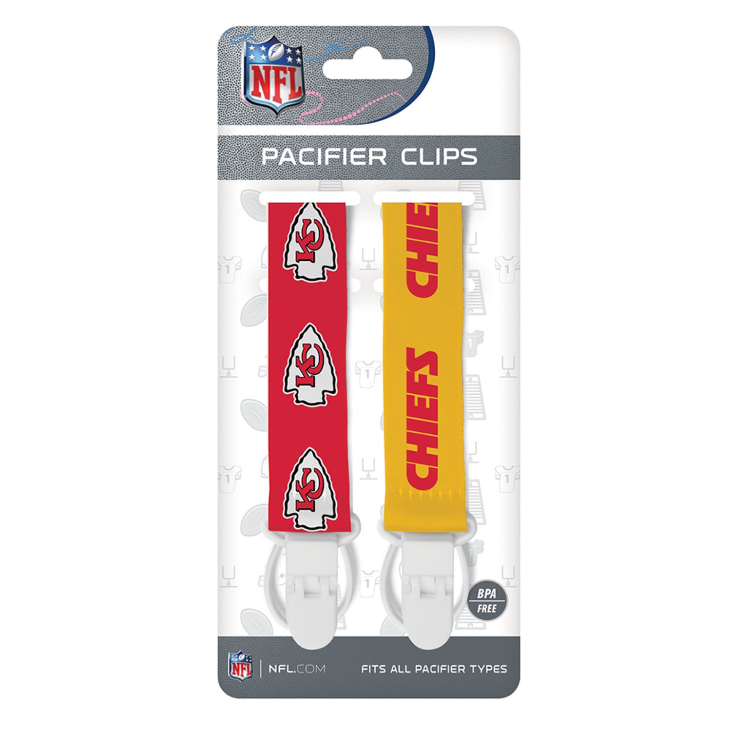 Kansas City Chiefs - Pacifier Clip 2-Pack