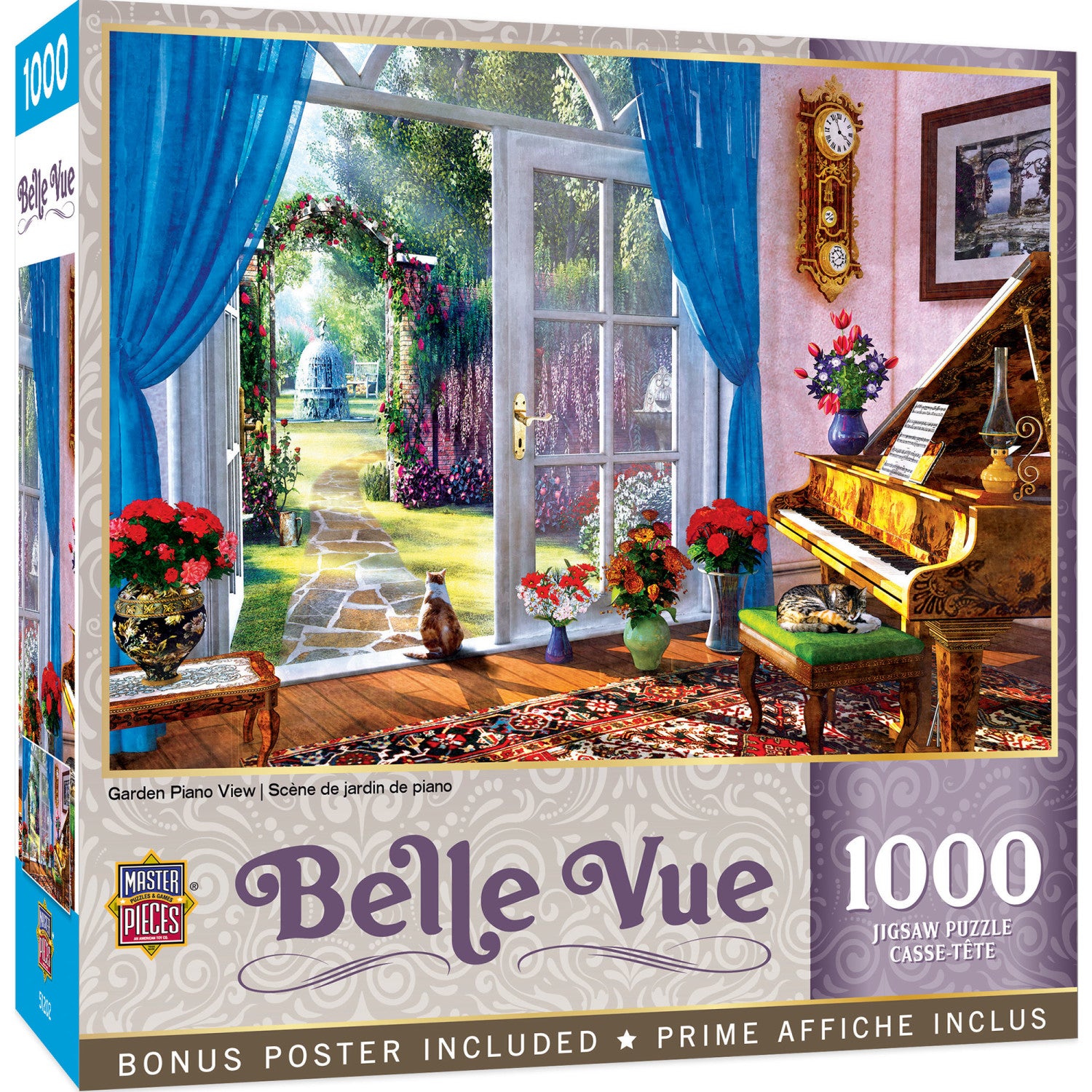 Belle Vue - Garden Piano View 1000 Piece Puzzle