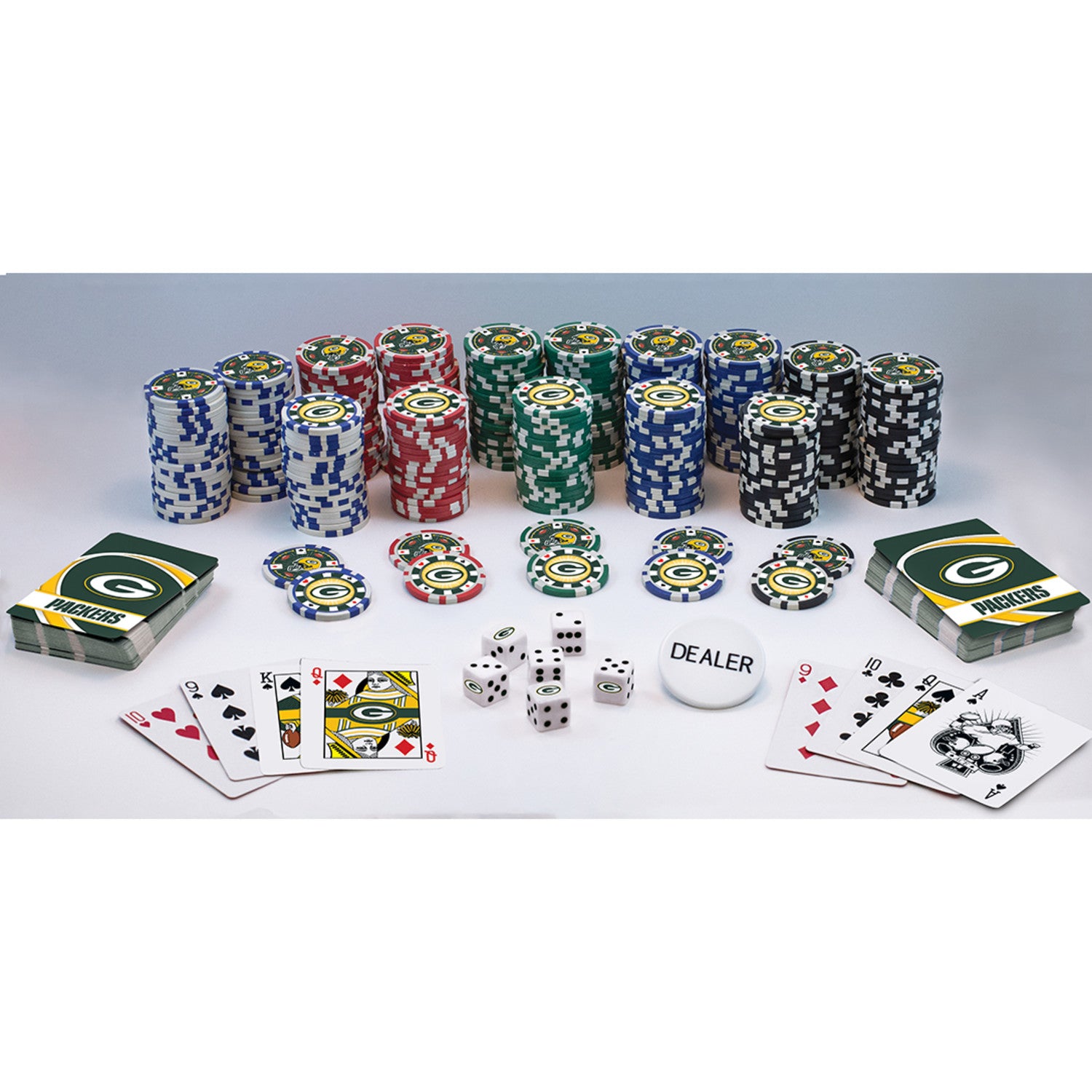 Green Bay Packers 300 Piece Poker Set