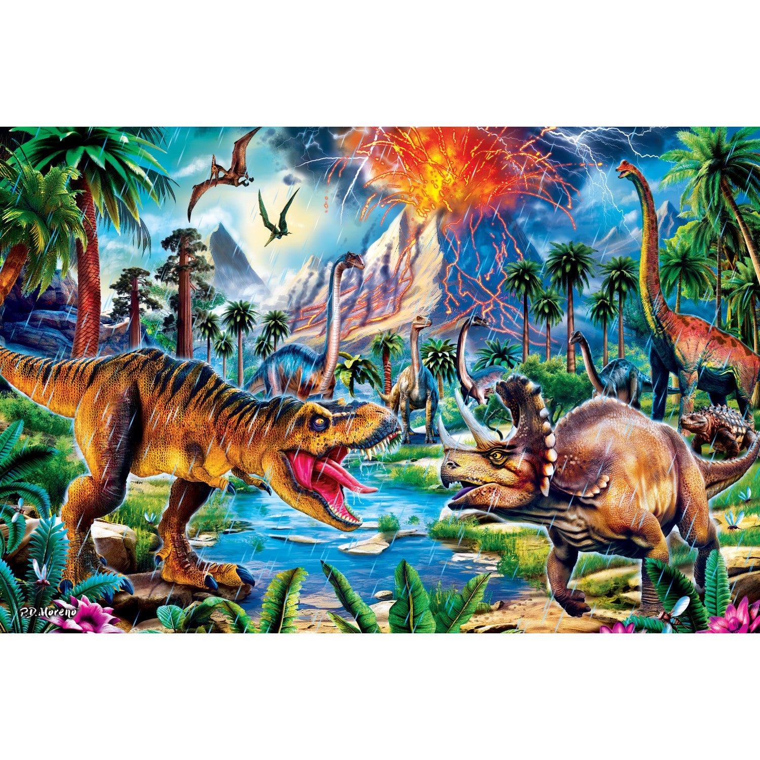 Glow in the Dark - Dinosaur World 48 Piece Floor Puzzle