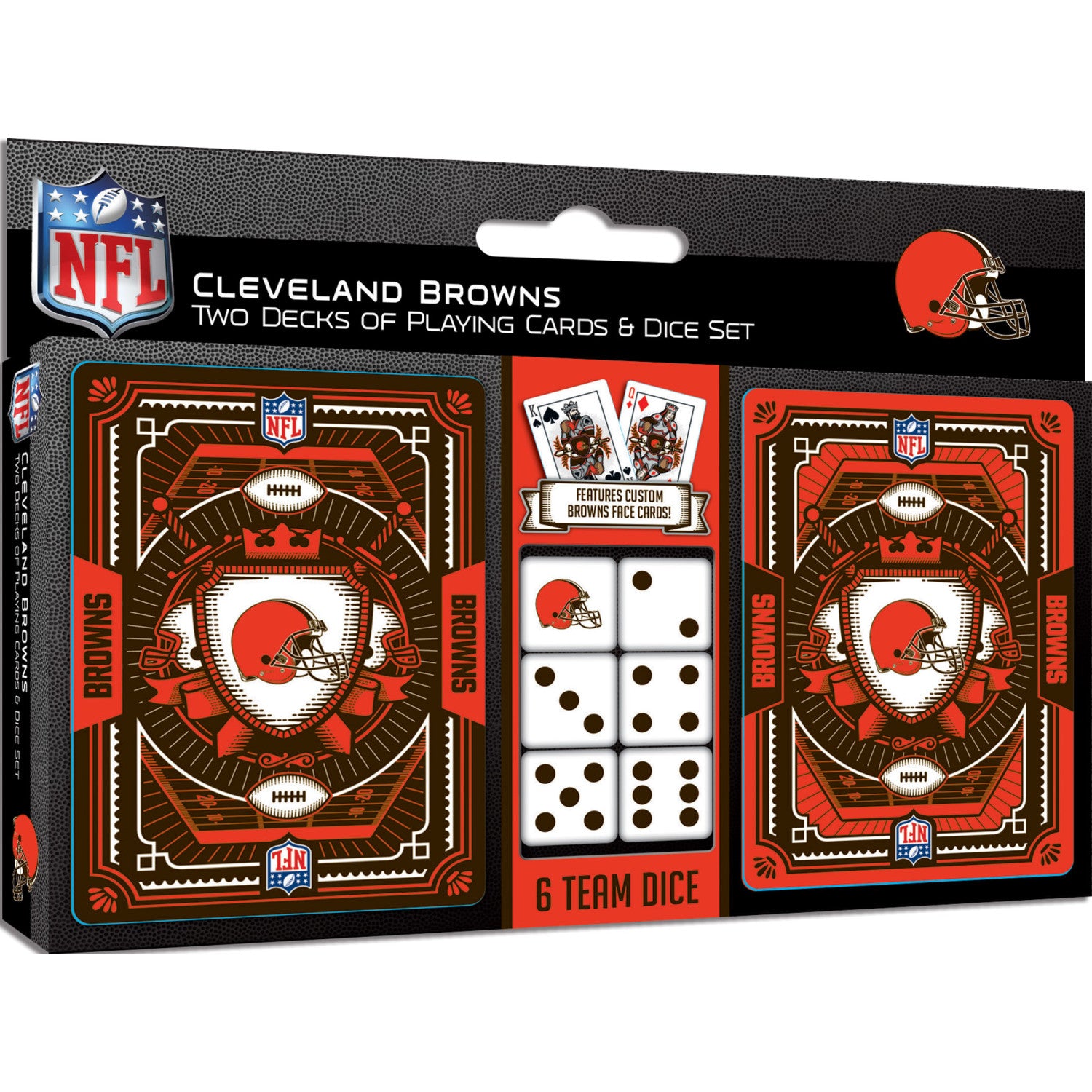 Cleveland Browns - 2-Pack Playing Cards & Dice Set
