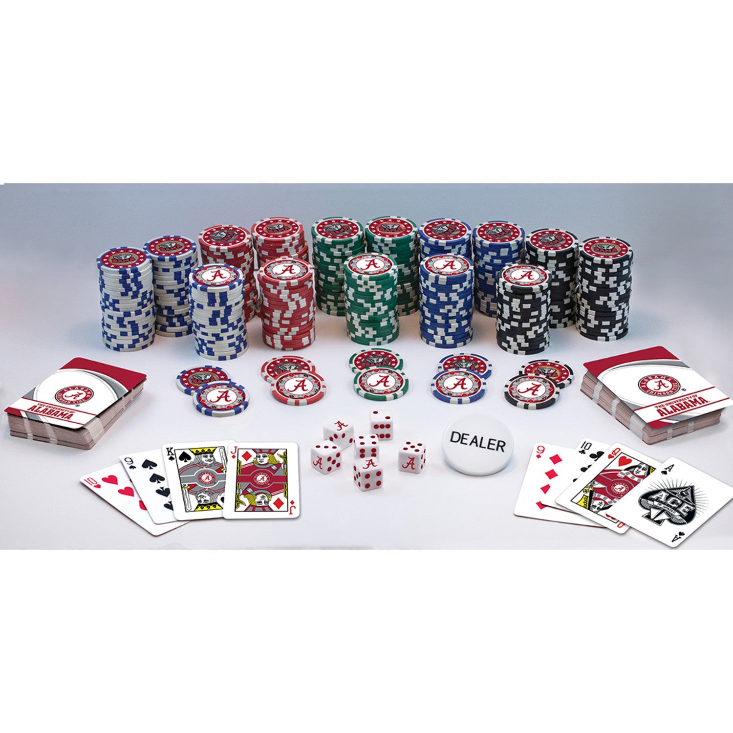 Alabama Crimson Tide NCAA 300pc Poker Set