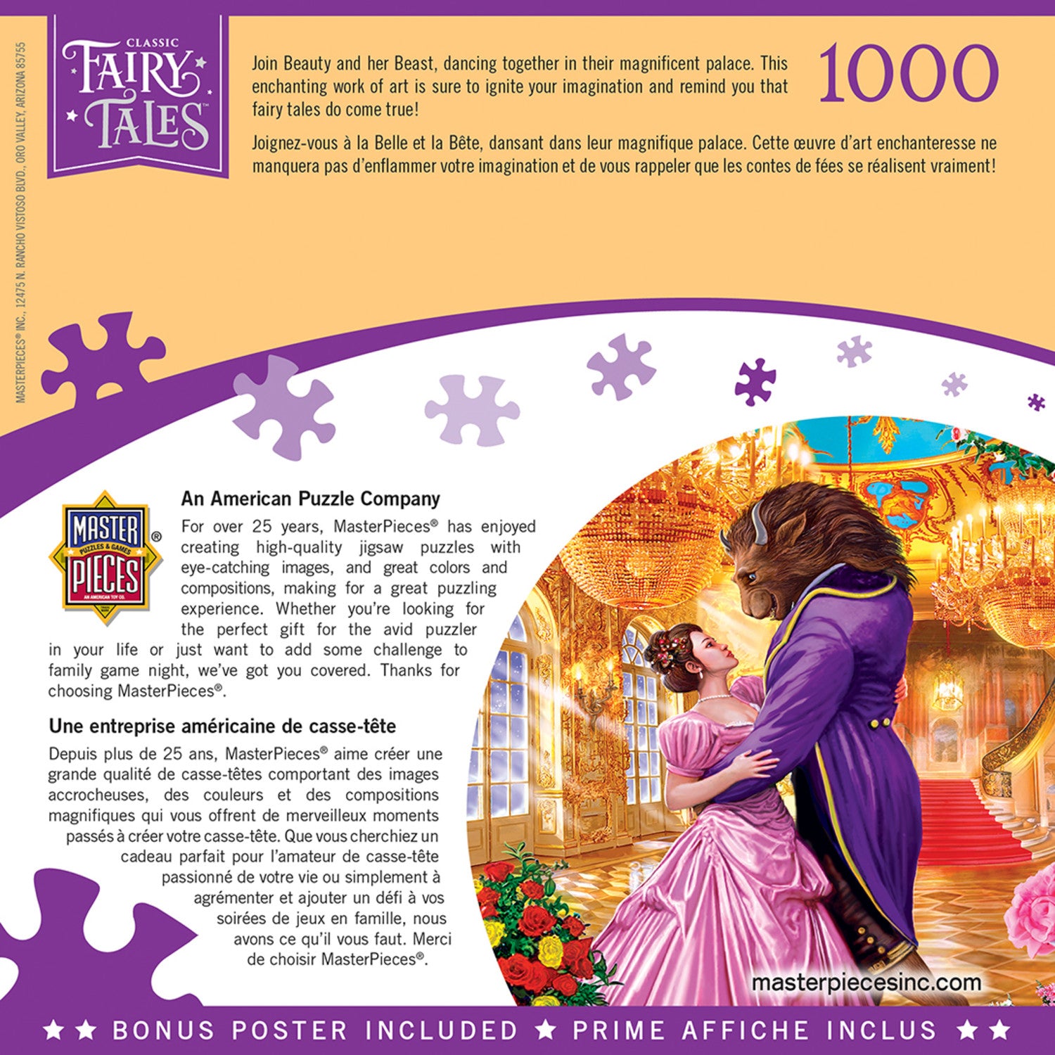 Classic Fairy Tales - Beauty and the Beast 1000 Piece Jigsaw Puzzle