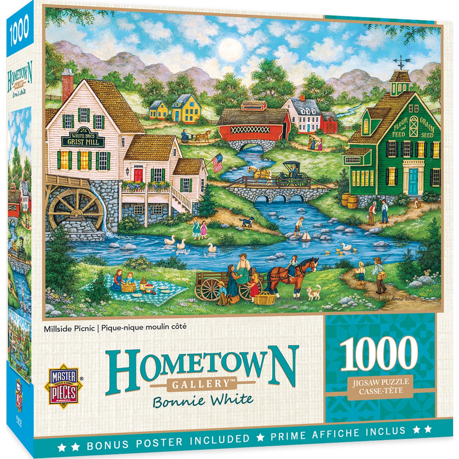 Hometown Gallery - Millside Picnic 1000 Piece Puzzle