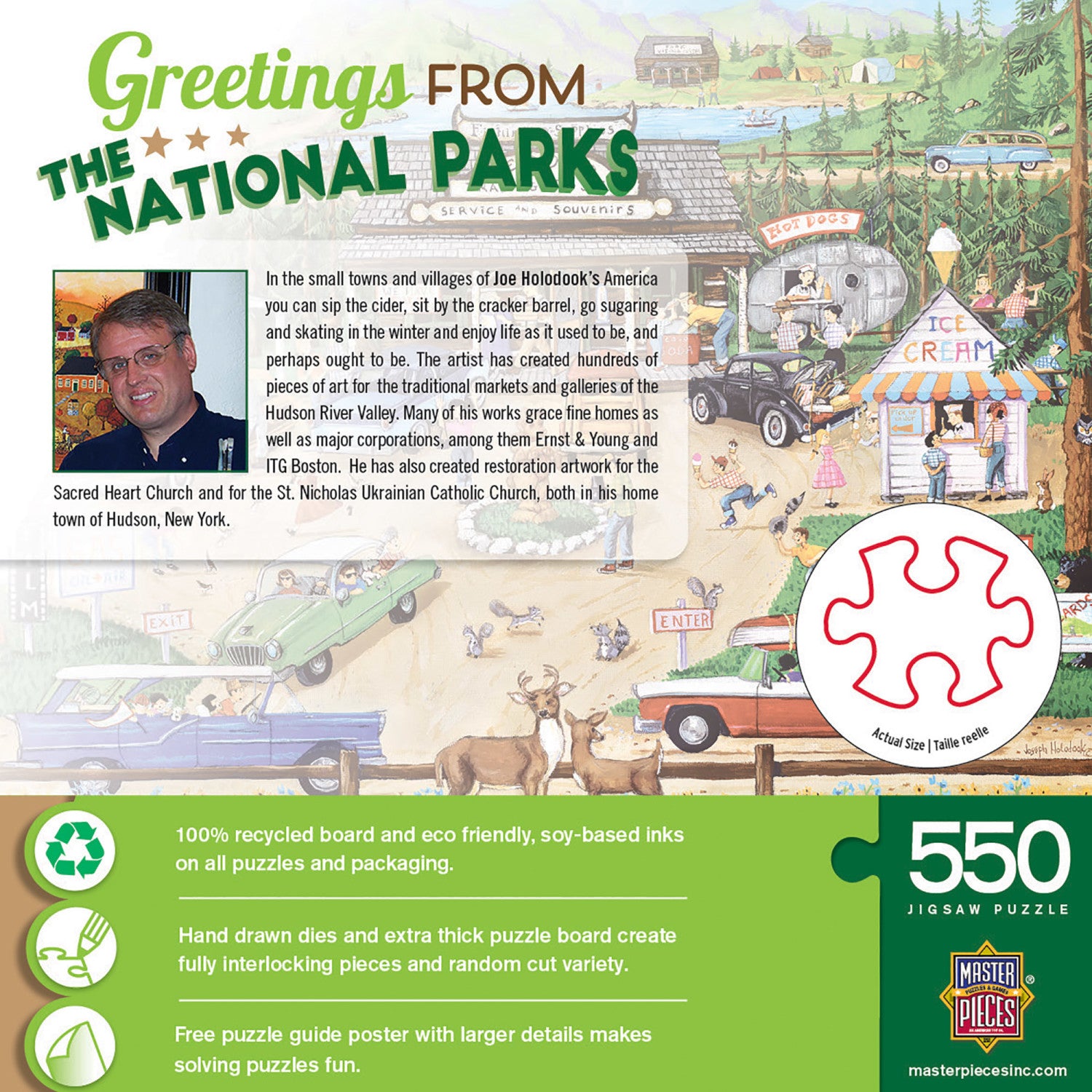 Greetings From The National Parks - 550 Piece Jigsaw Puzzle