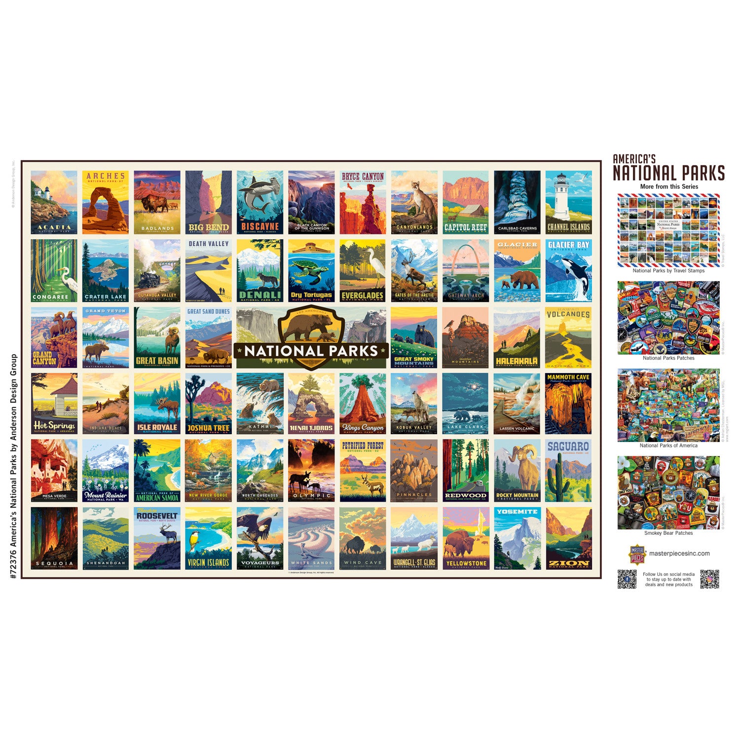 National Parks by Anderson Design Group 1000 Piece Puzzle