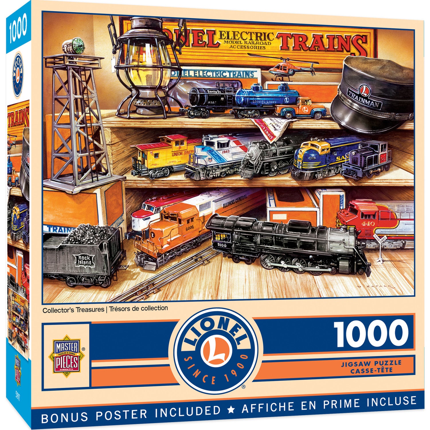 Lionel Trains - Collector's Treasures 1000 Piece Puzzle