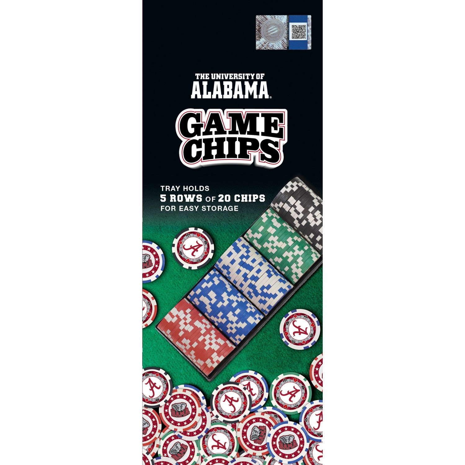 Alabama Crimson Tide Casino Style 100 Piece Poker Set