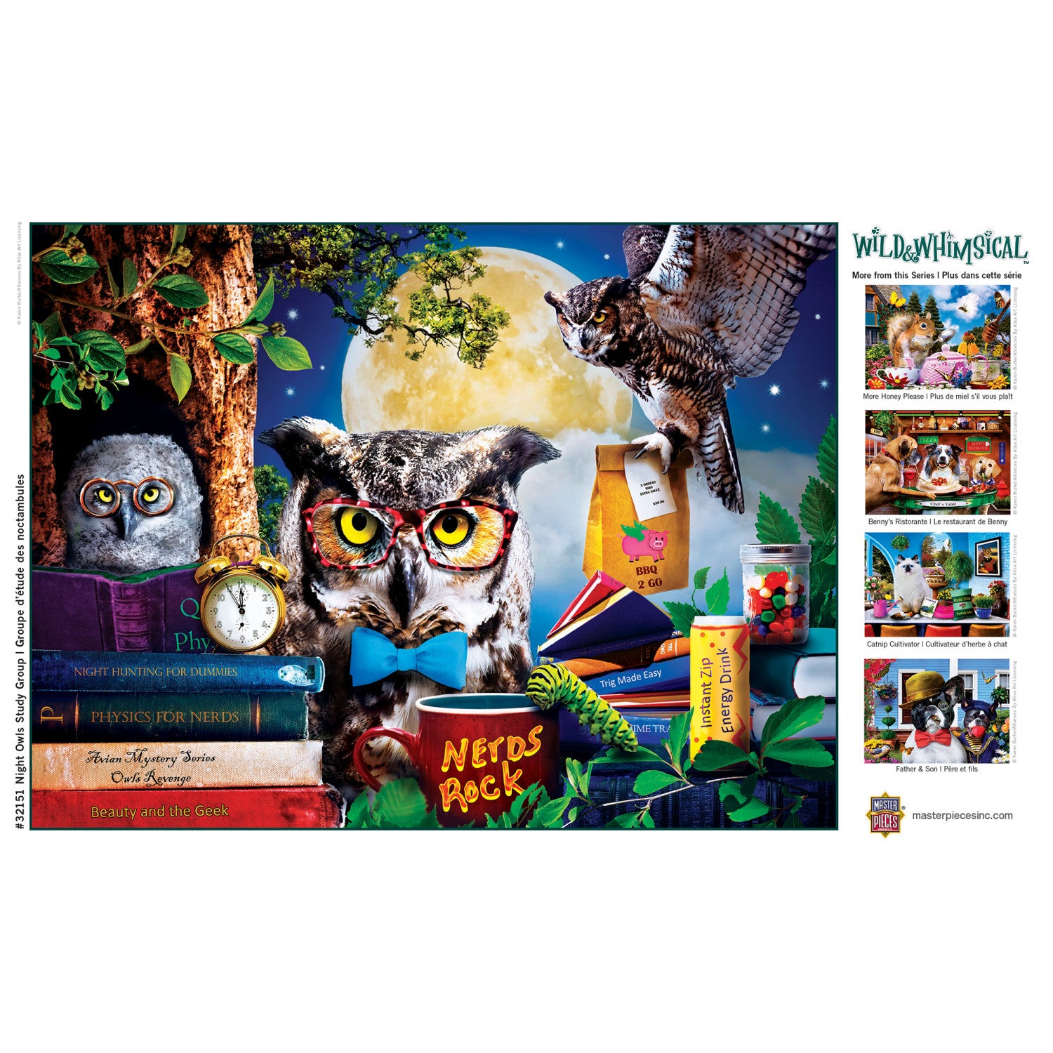 Wild & Whimsical - Night Owls Study Group 300 Piece EZ Grip Puzzle