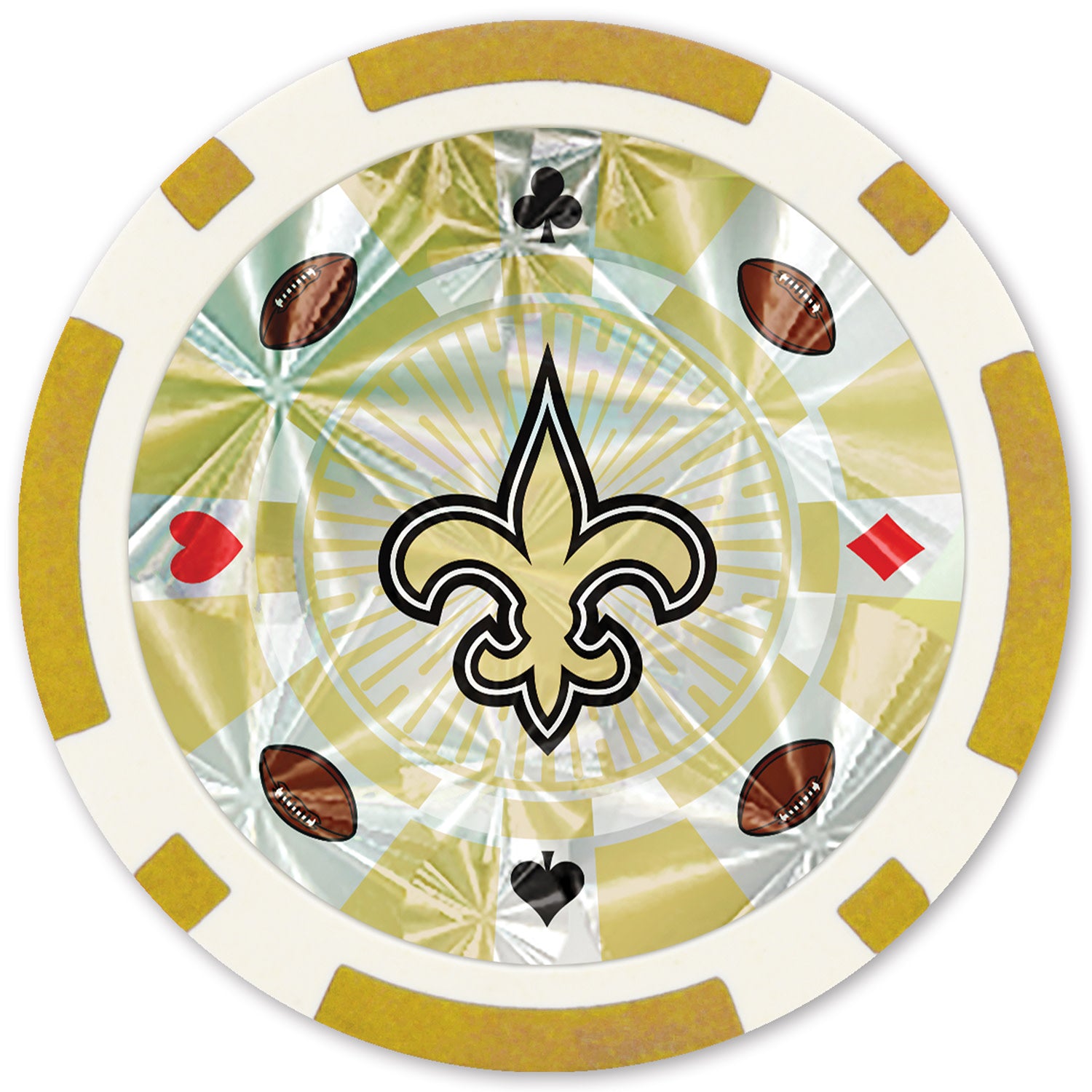 New Orleans Saints NFL Poker Chips 20pc