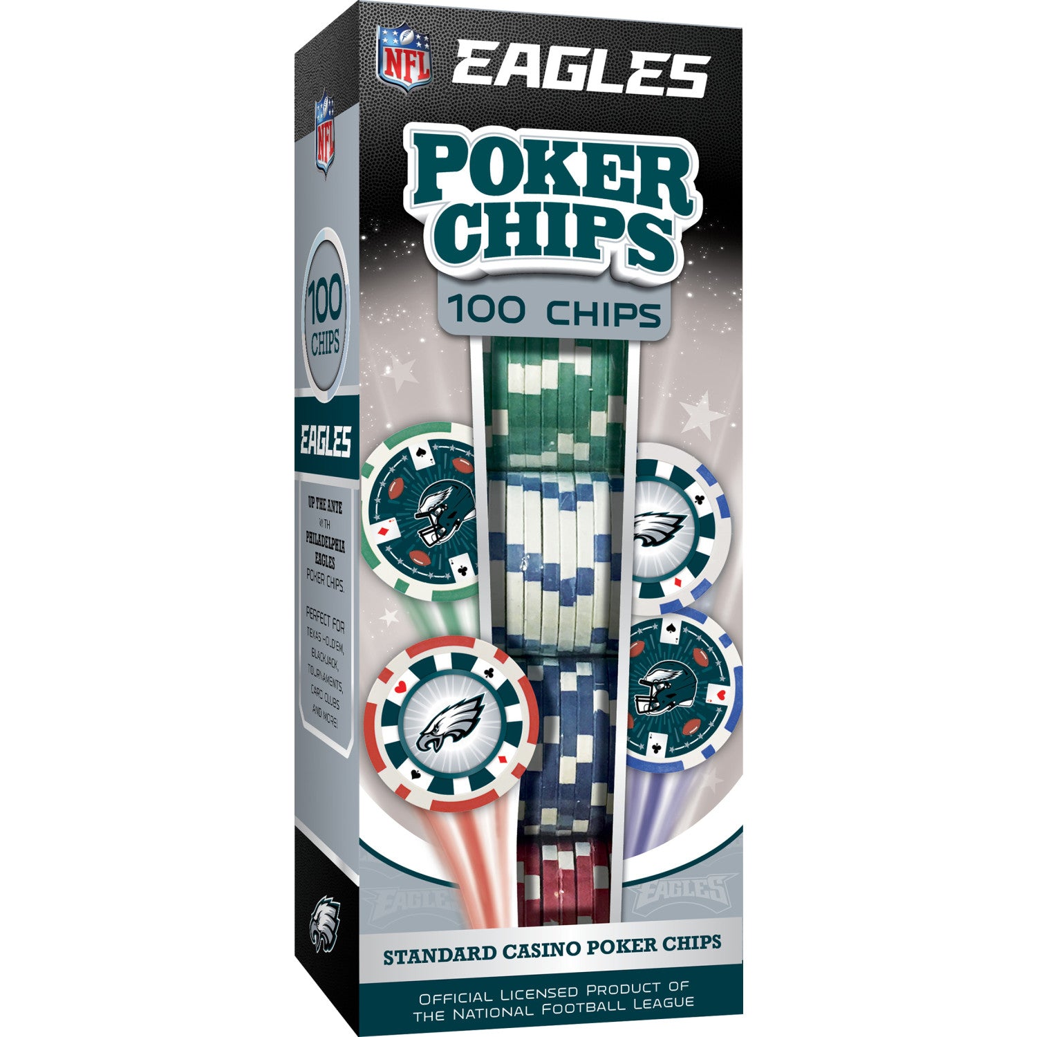 Philadelphia Eagles 100 Piece Poker Chips
