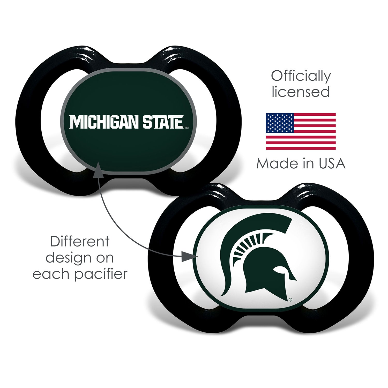 Michigan State Spartans - Pacifier 2-Pack