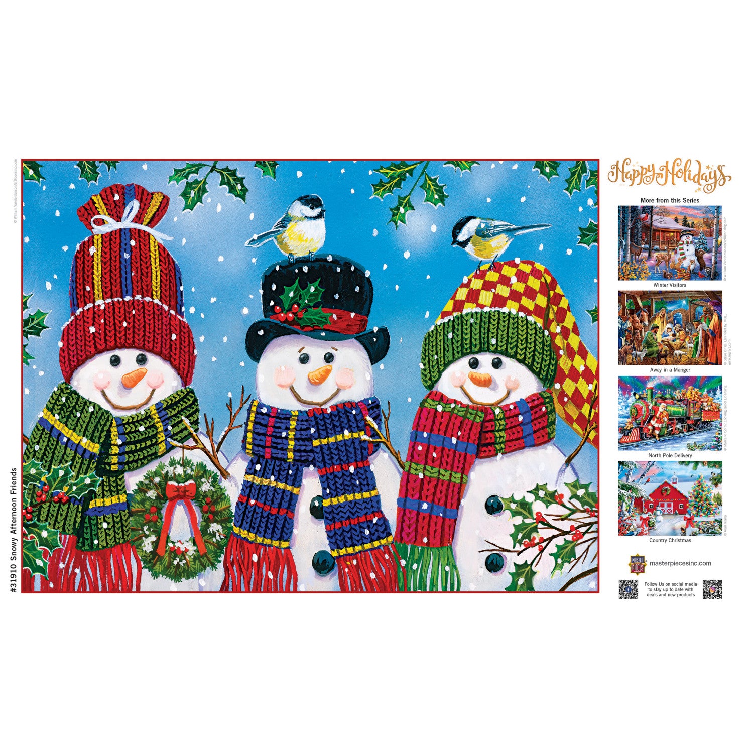 Happy Holidays - Snowy Afternoon Friends 300 Piece EZ Grip Puzzle