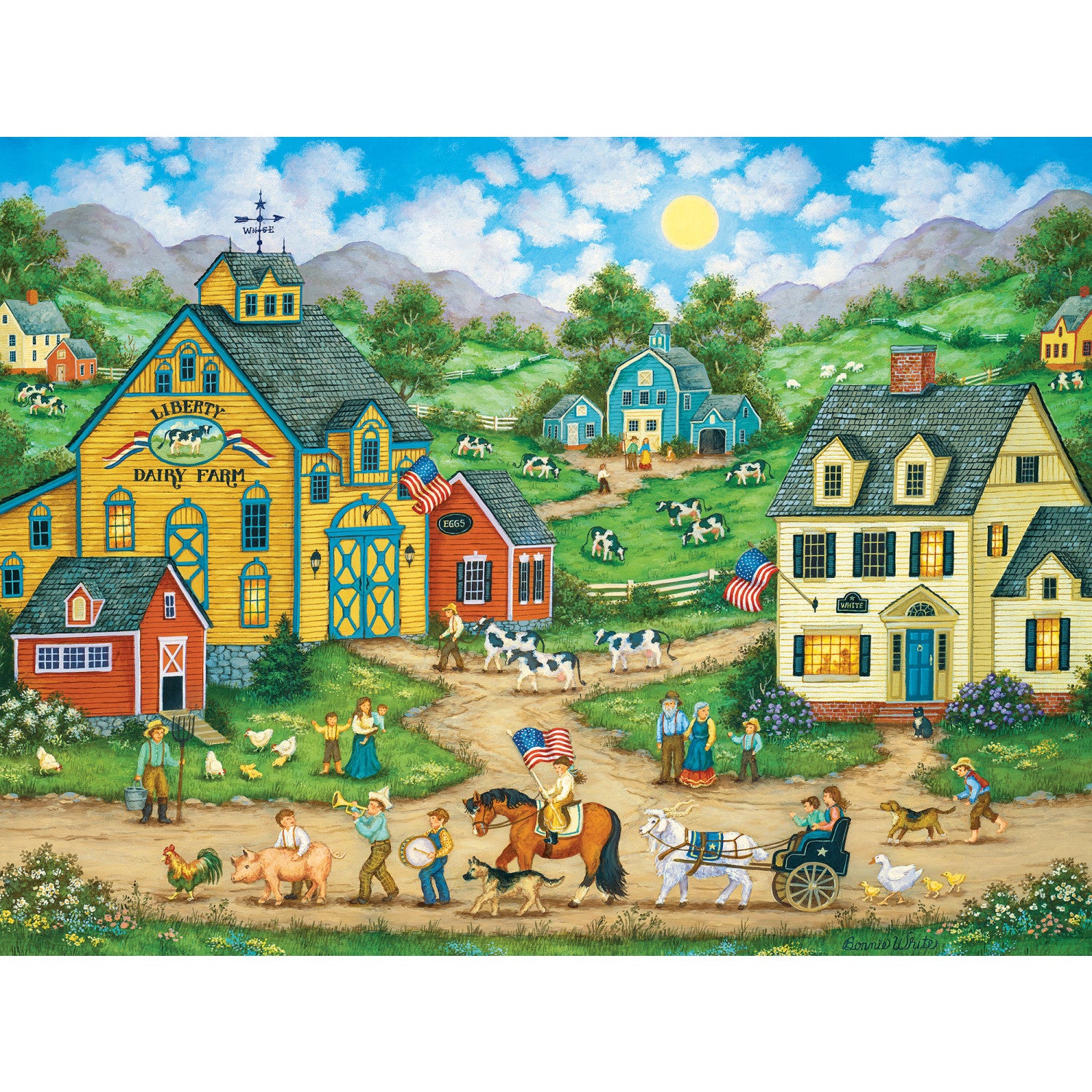 Heartland - Liberty Farm Parade 550 Piece Puzzle