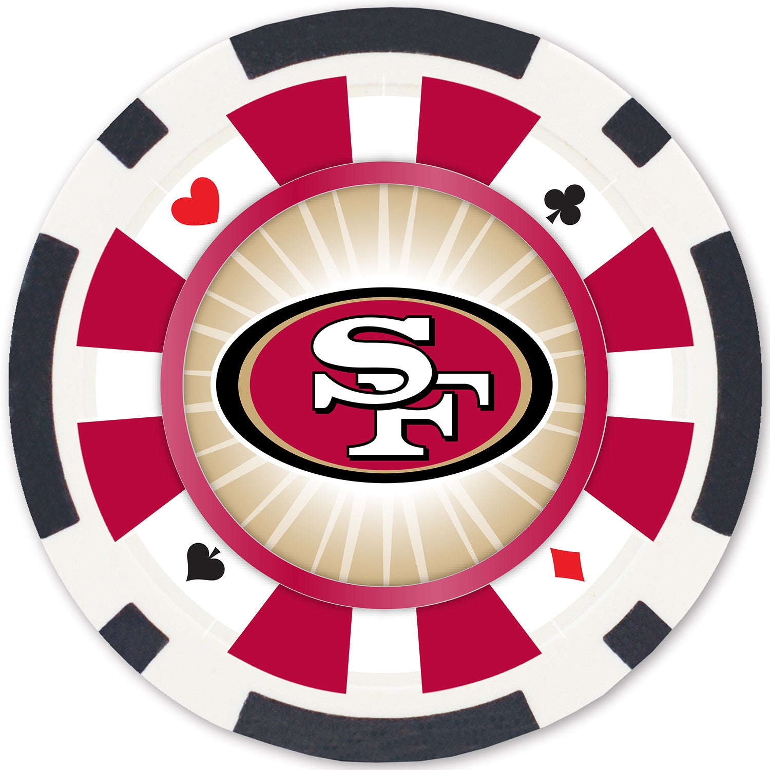 San Francisco 49ers NFL Poker Chips 100pc