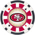 San Francisco 49ers NFL Poker Chips 100pc