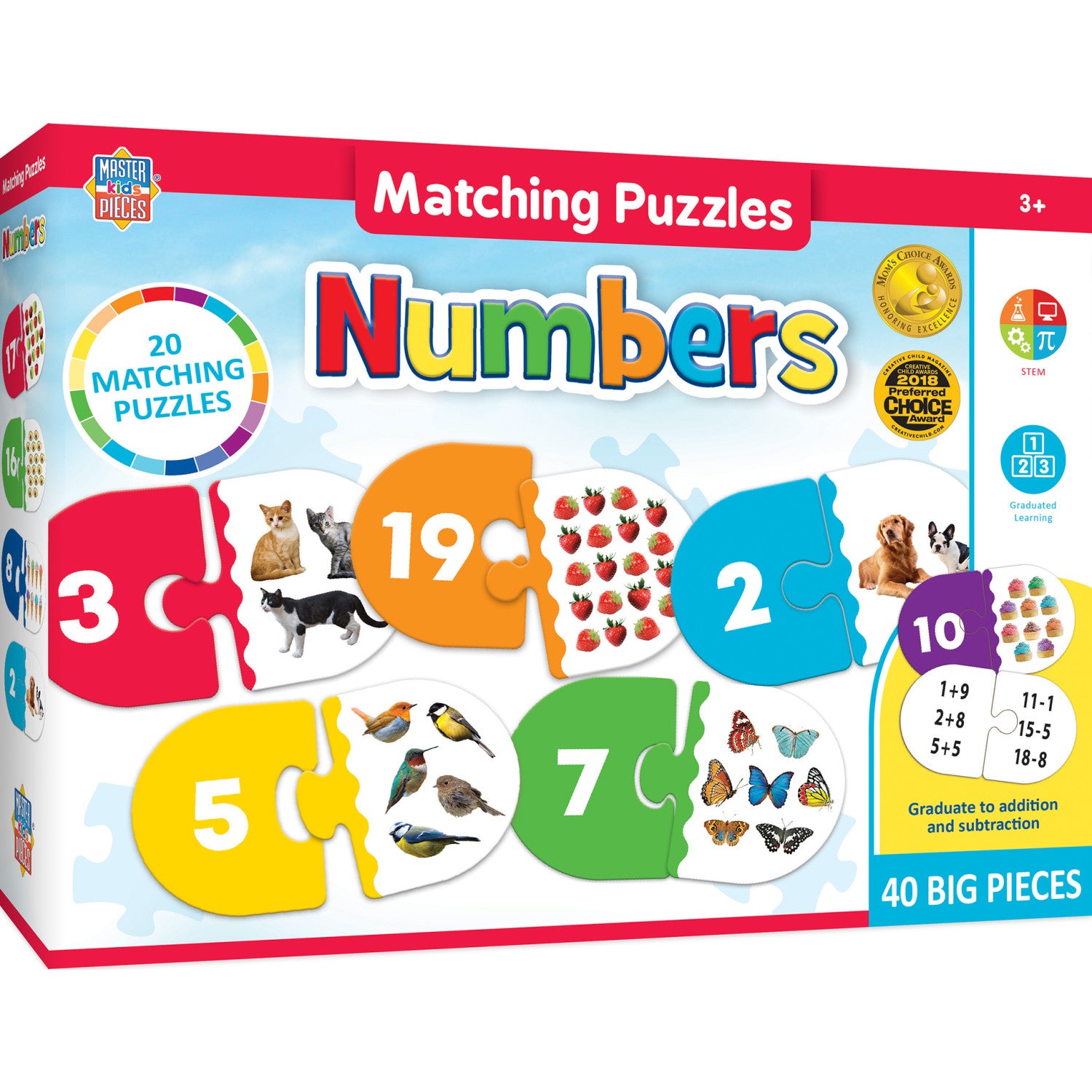 Numbers - Educational Matching Jigsaw Puzzles