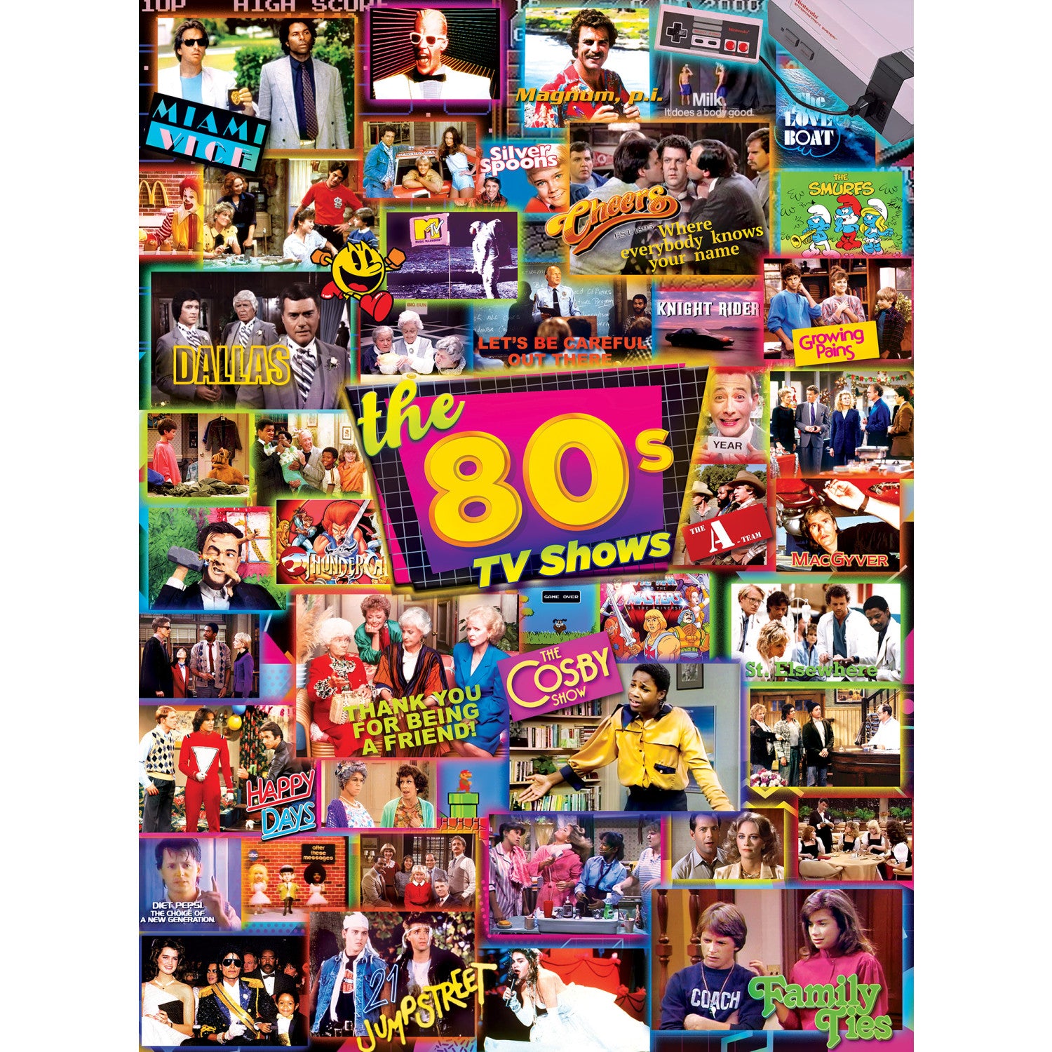 Decades - The 80's 3-Pack 500 Piece Puzzles