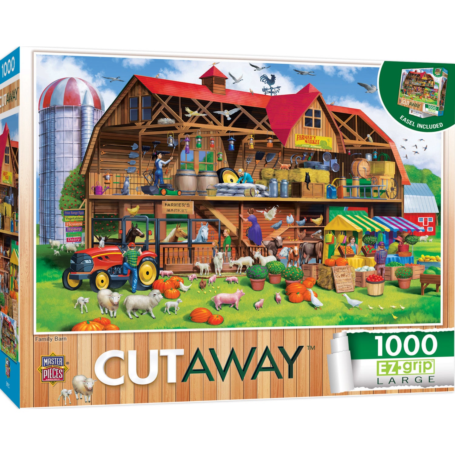 Cutaway - Family Barn 1000 Piece EZ Grip Jigsaw Puzzle