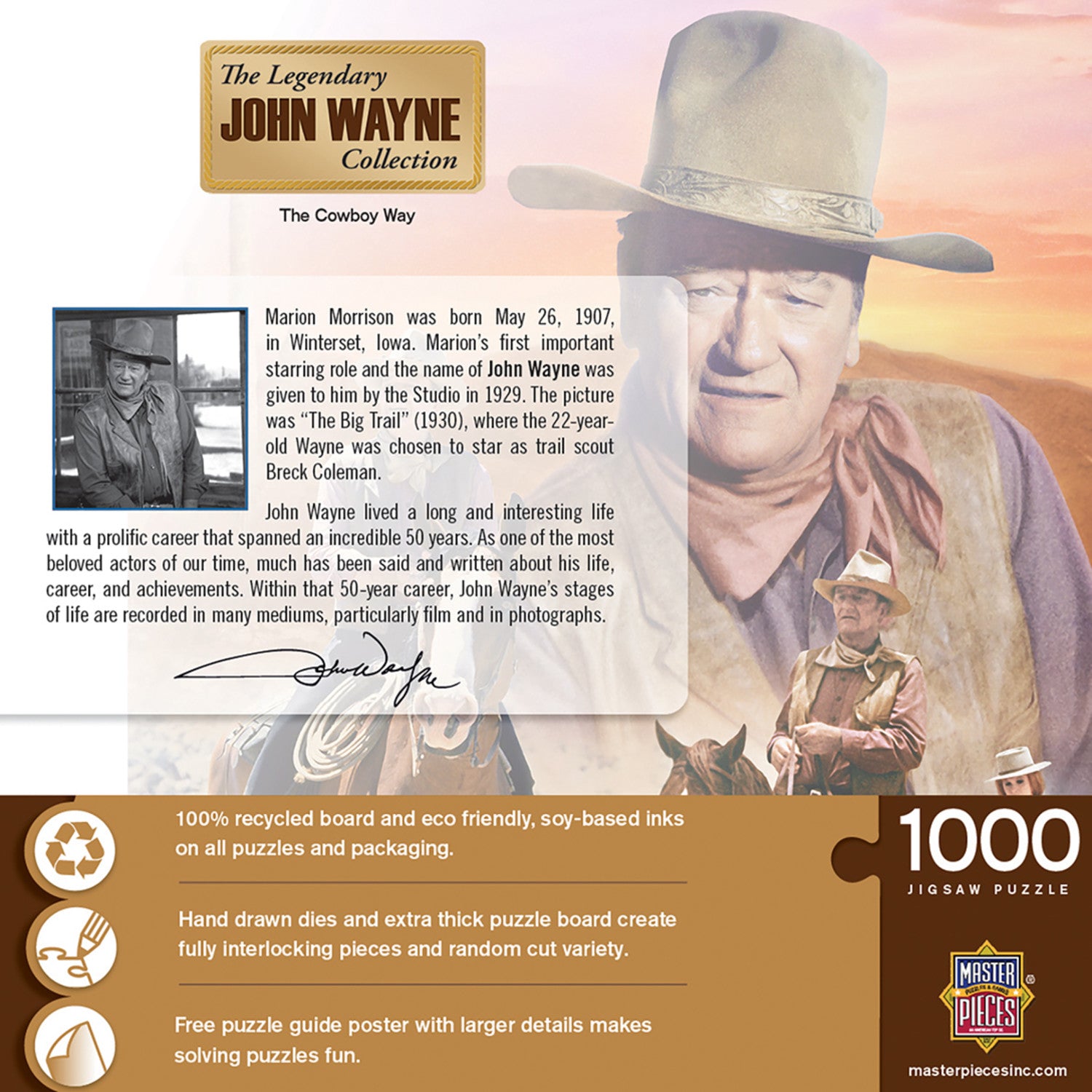John Wayne Collection - The Cowboy Way 1000 Piece Puzzle