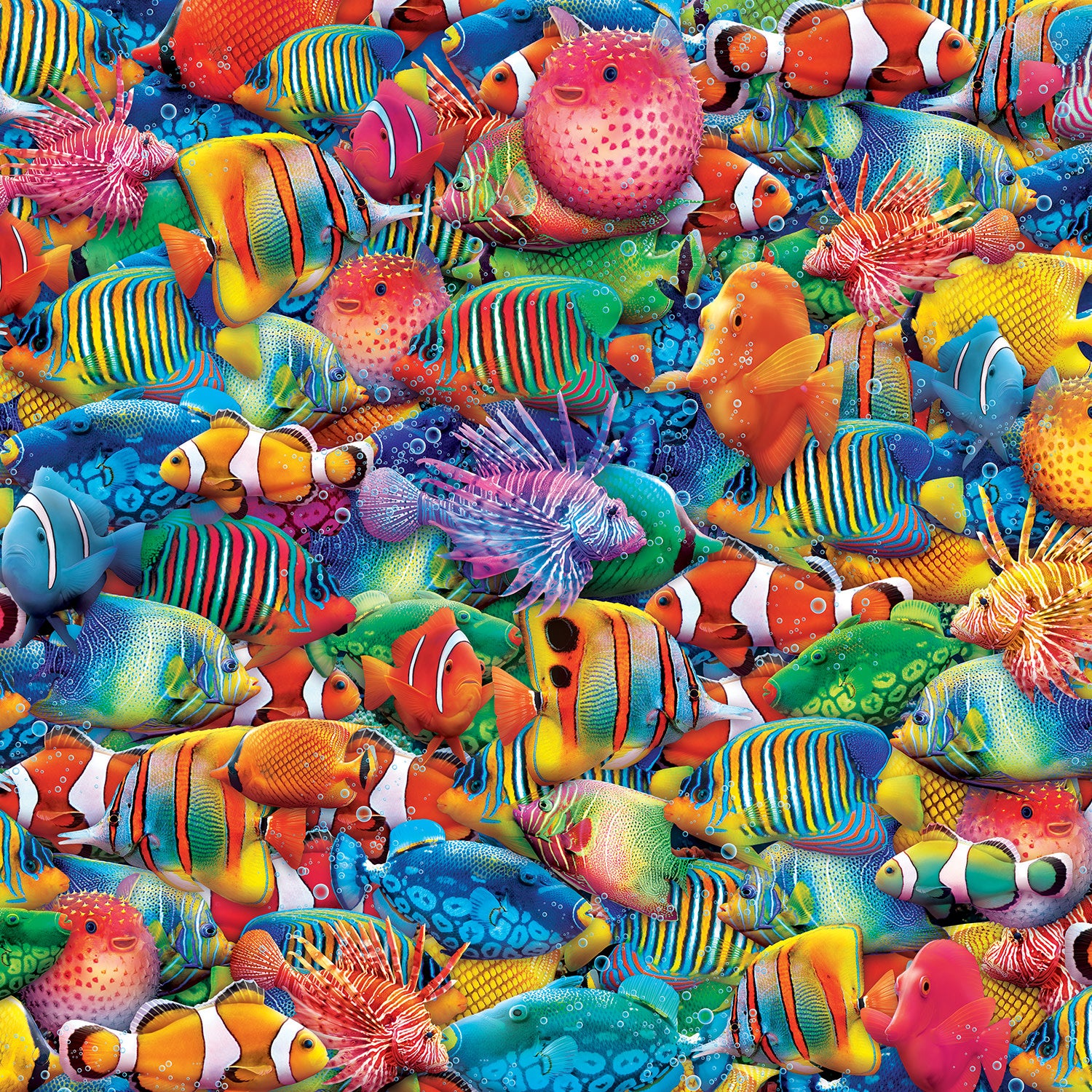 Rainbow Sea 100 Piece Square Puzzle