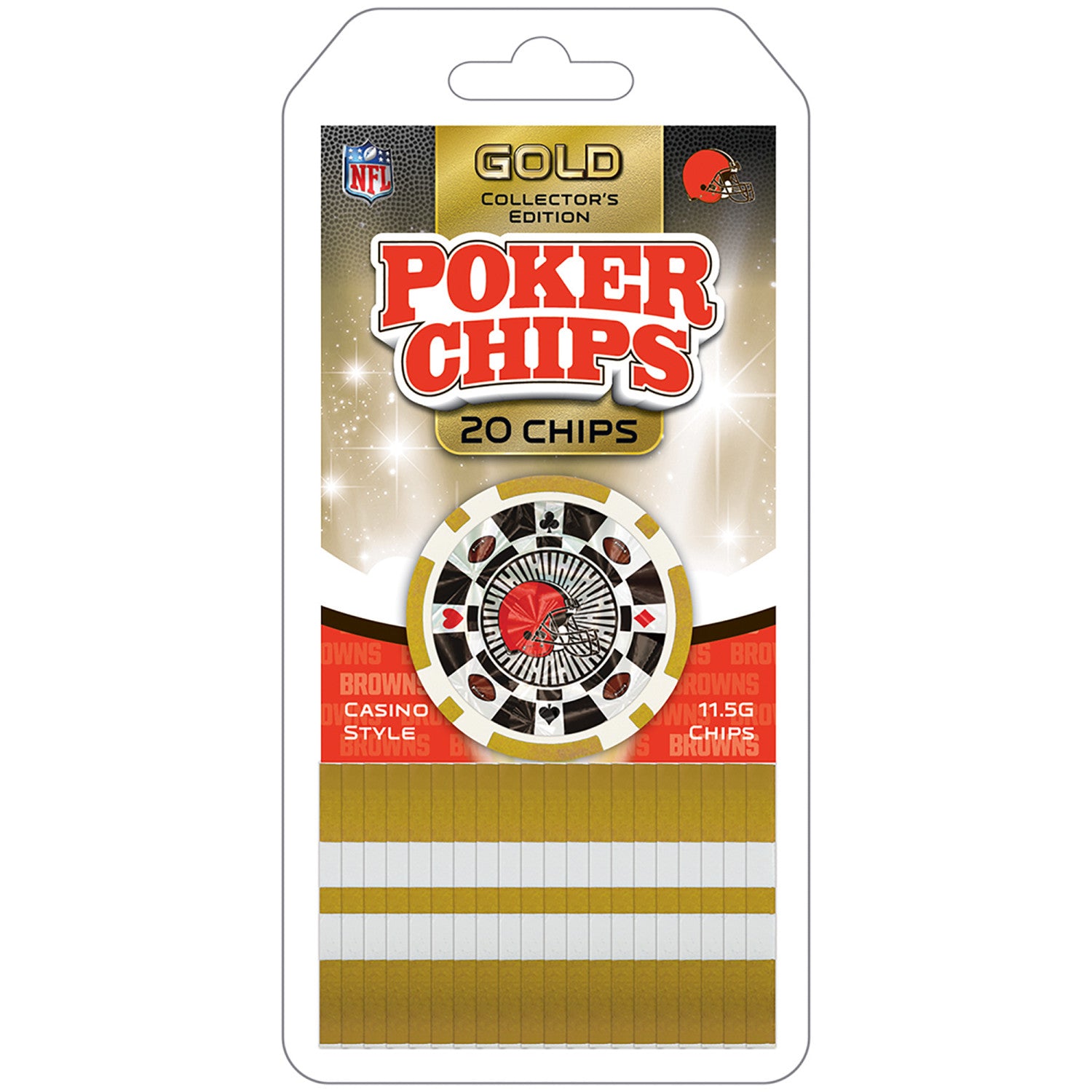 Cleveland Browns 20 Piece Poker Chips