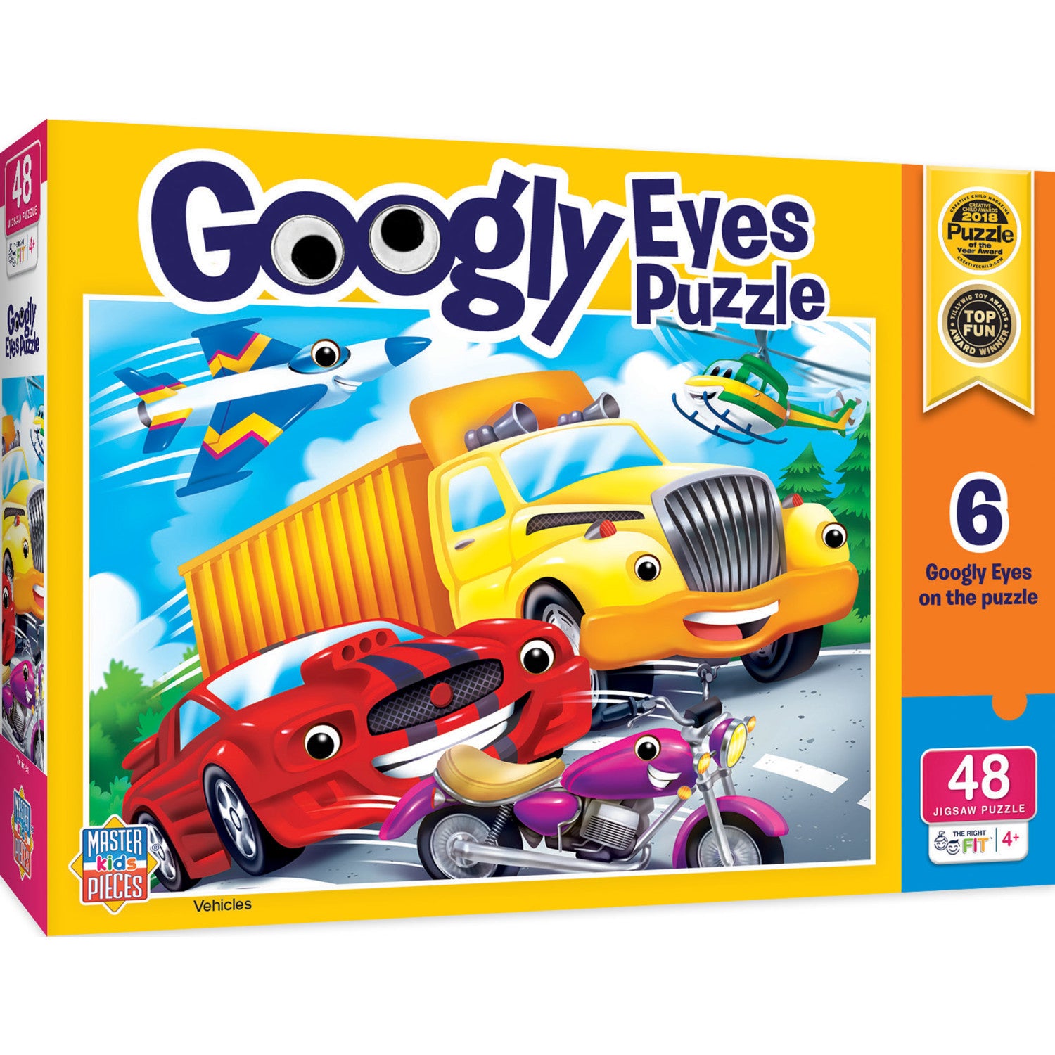 Googly Eyes - Vehicles 48 Piece Jigsaw Puzzle