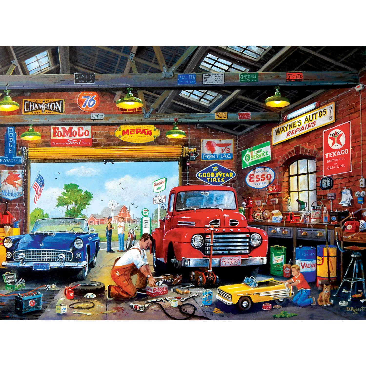 Wheels - Wayne's Garage - 750 Piece Puzzle
