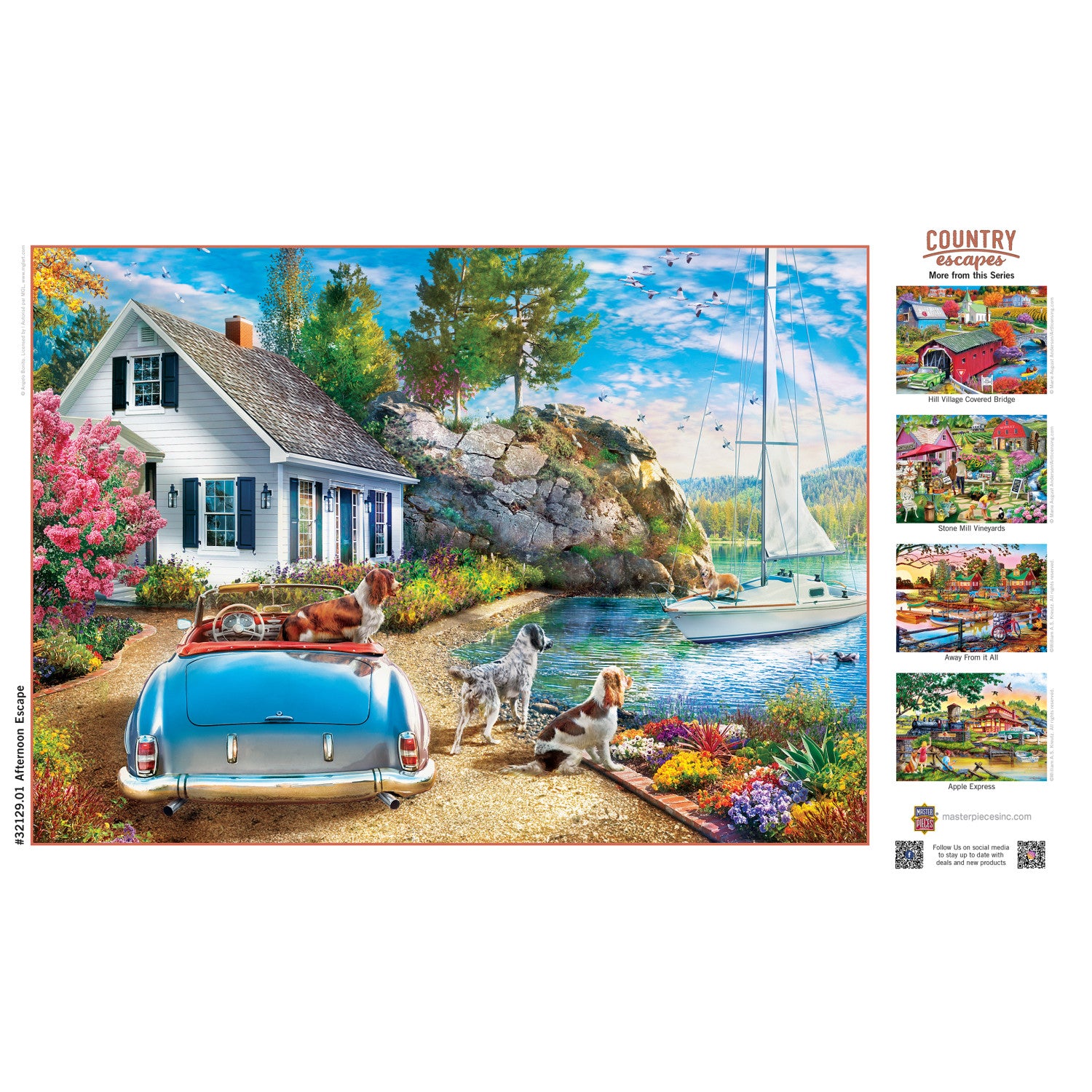 Country Escapes - Afternoon Escape 500 Piece Jigsaw Puzzle