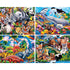 World of Animals - 4 Pack 100 Piece Puzzles