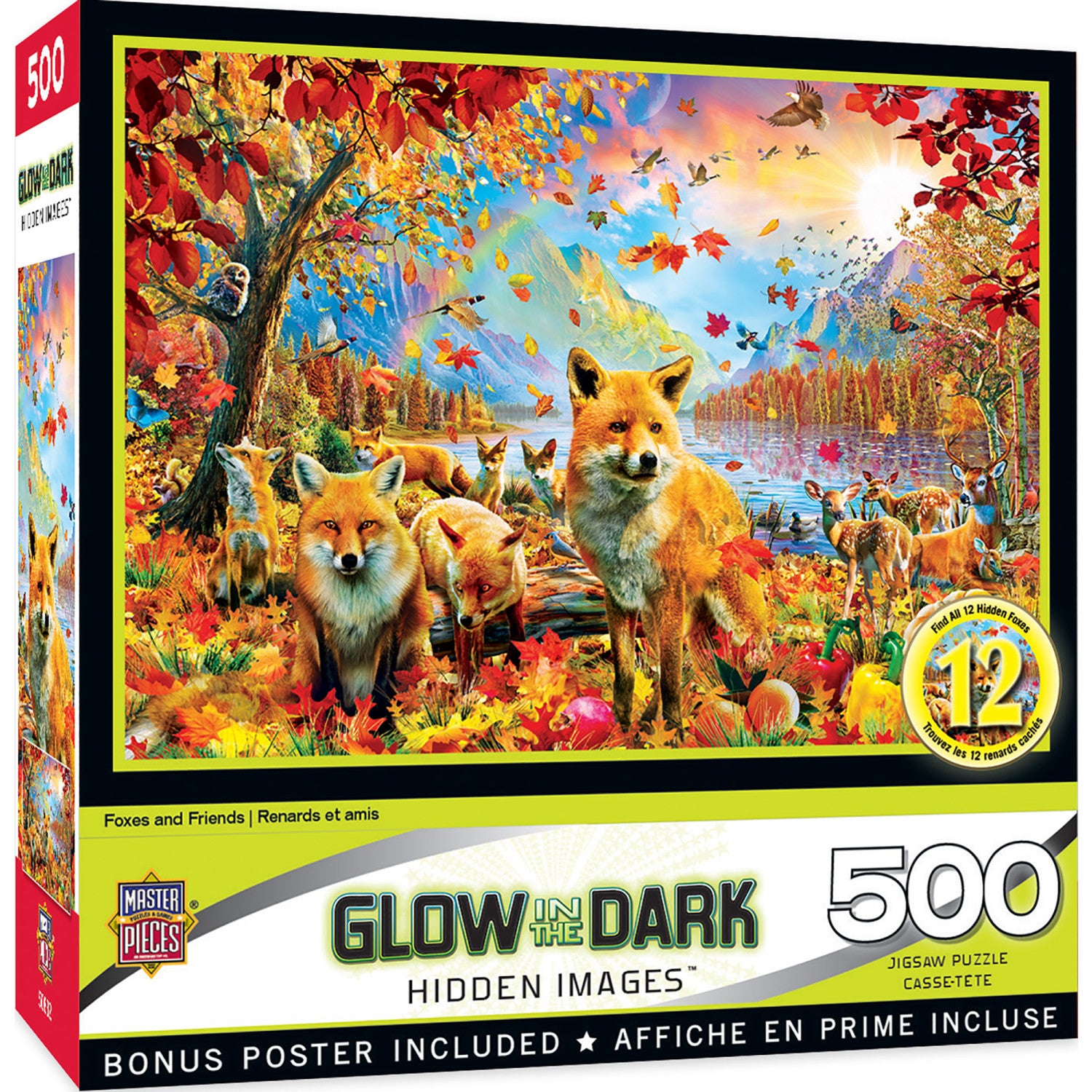 Hidden Images - Foxes and Friends 500 Piece Puzzle