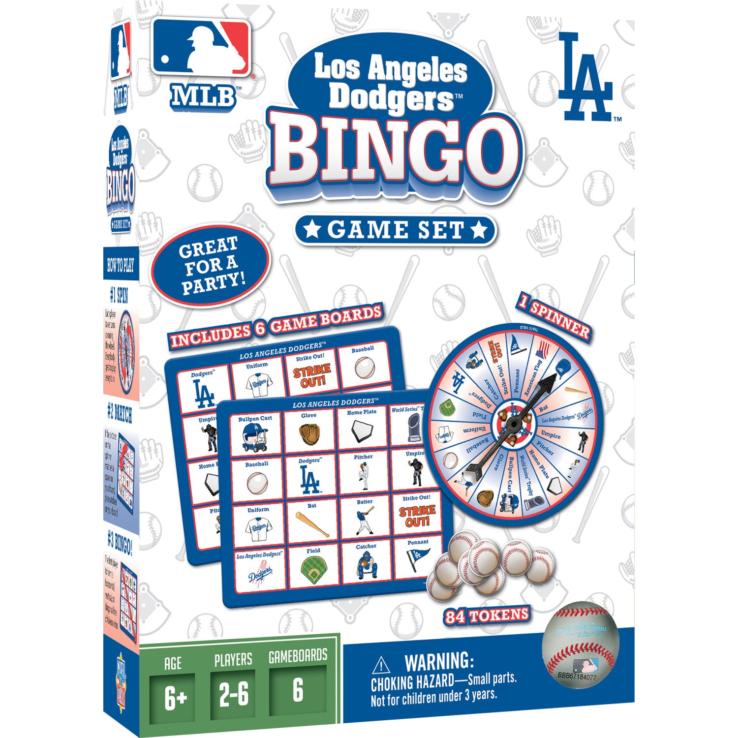 Los Angeles Dodgers Bingo Game