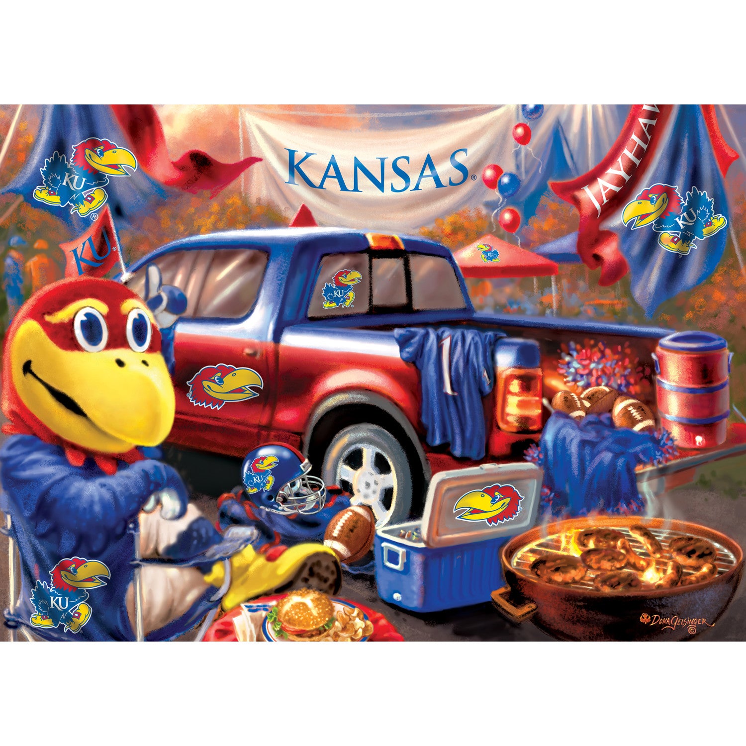 Kansas Jayhawks NCAA Gameday 1000pc Puzzle