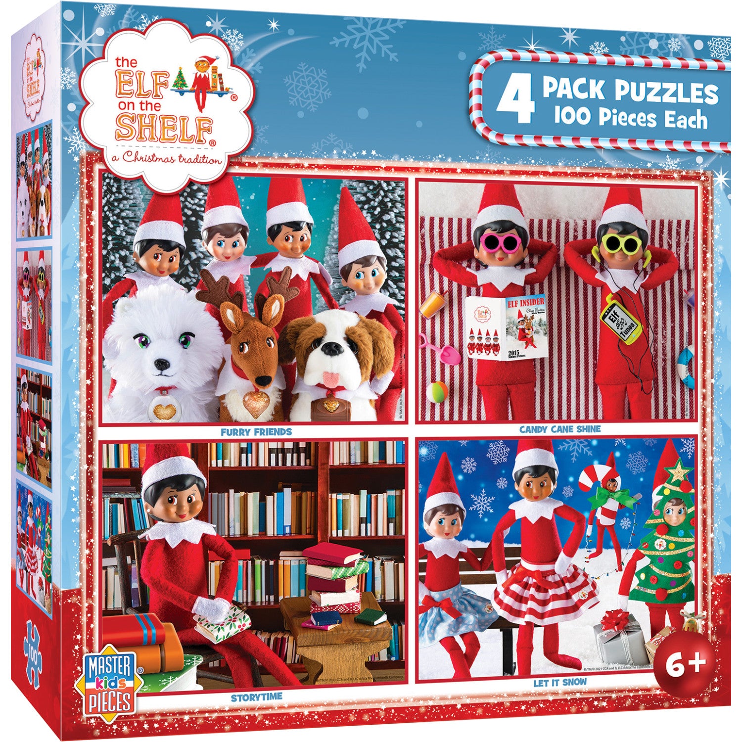 Elf on the Shelf 4-Pack 100 Piece Puzzles - V1