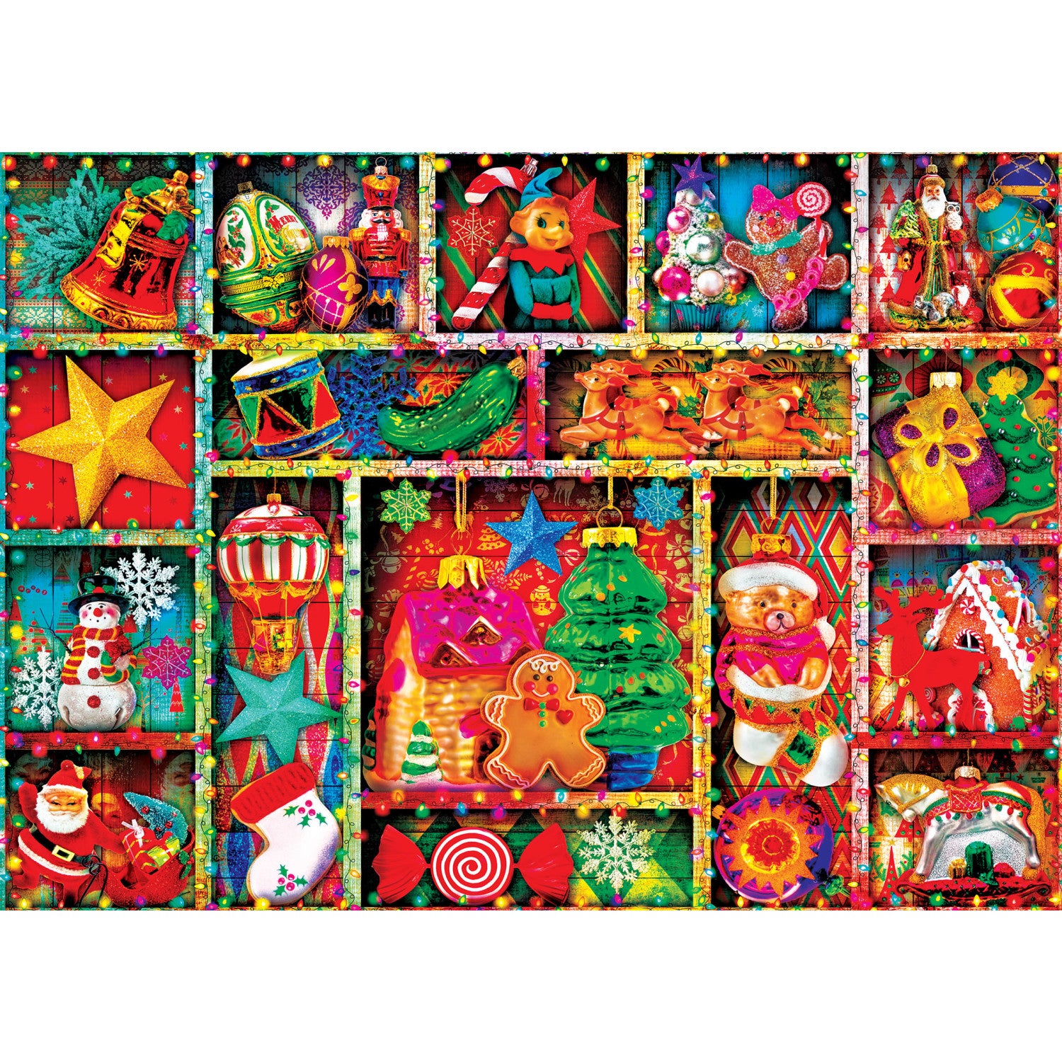 Holiday Glitter - Christmas Ornaments 500 Piece Puzzle