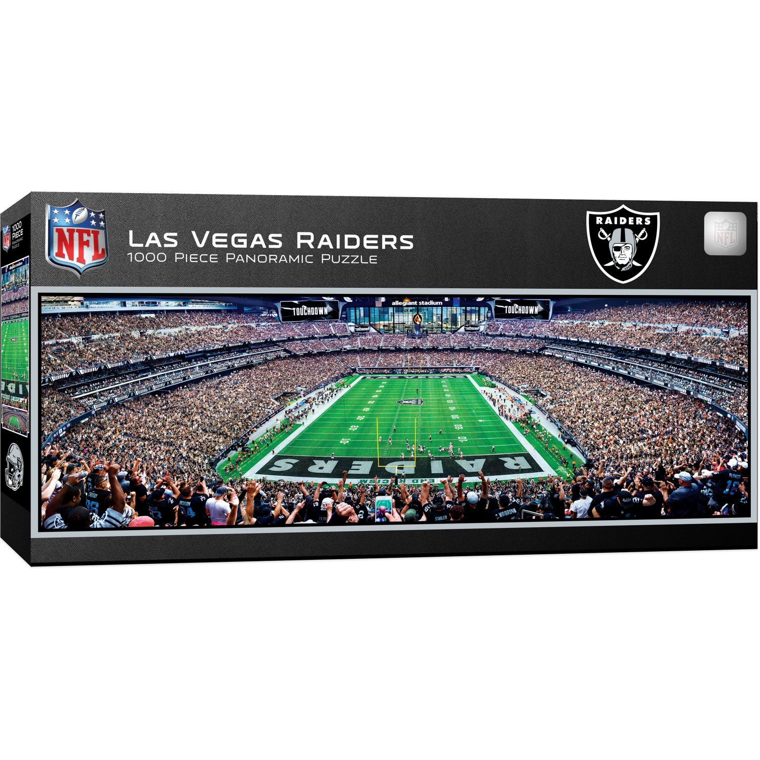 Las Vegas Raiders - 1000 Piece Panoramic Puzzle - End View