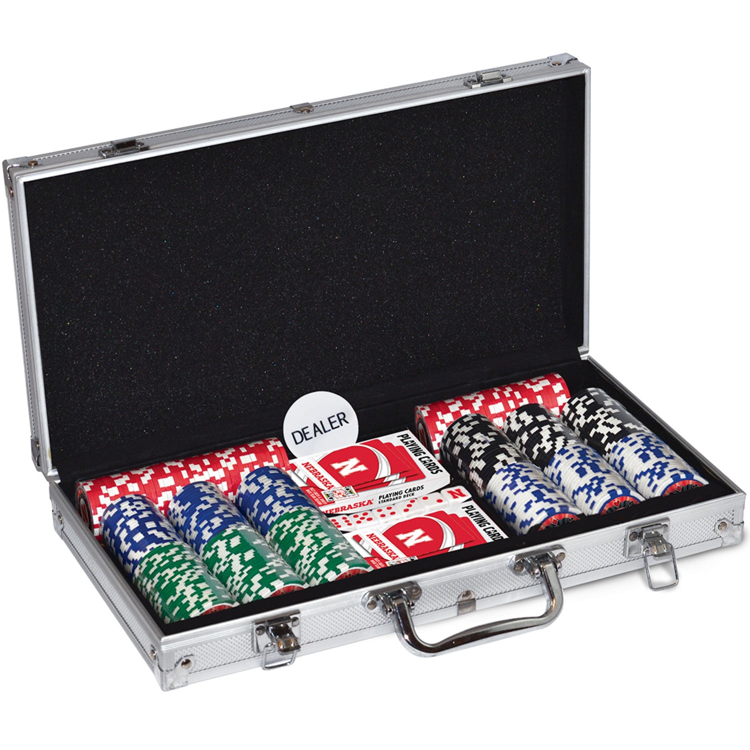 Nebraska Cornhuskers Casino Style 300 Piece Poker Set