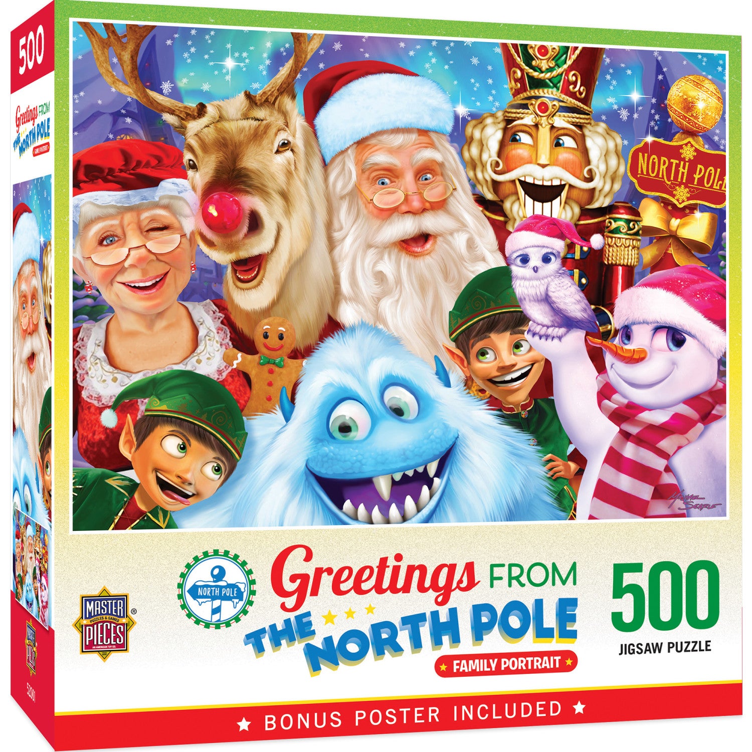 The North Pole Family Portrait 500 Piece Jigsaw Puzzle