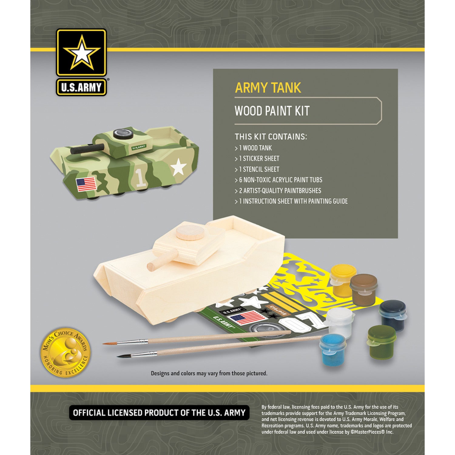 U.S. Army - Tank Wood Paint Kit