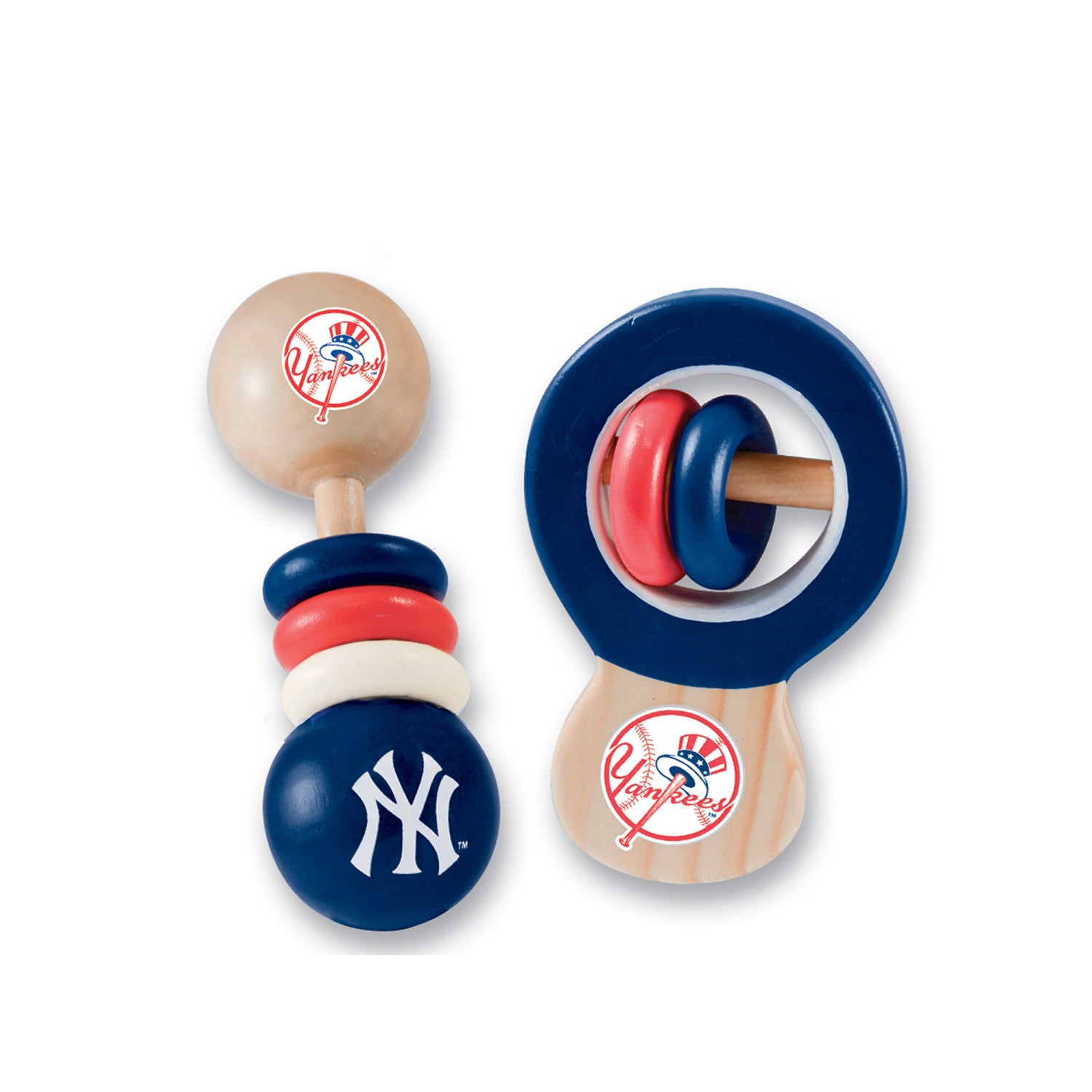 New York Yankees - Baby Rattles 2-Pack