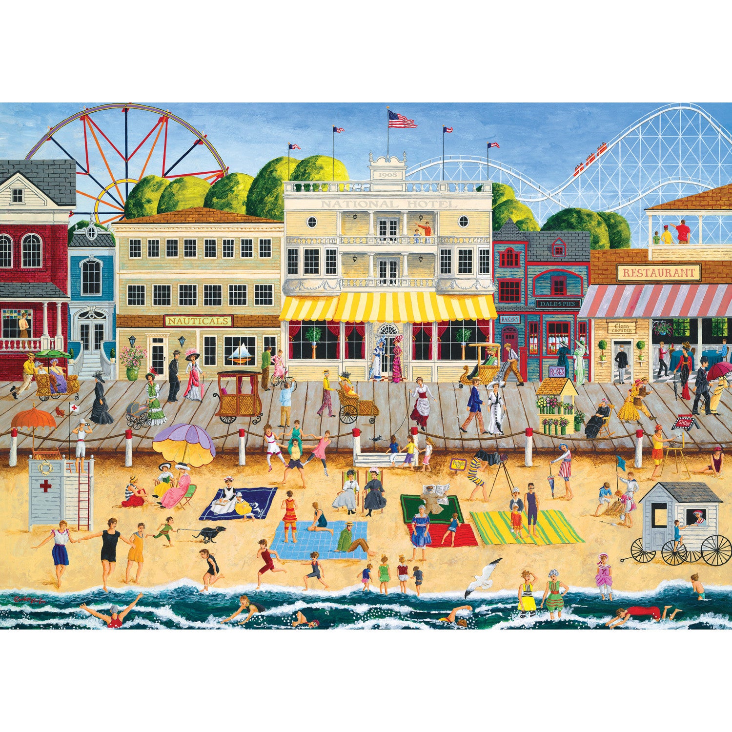 Hometown Gallery - On the Boardwalk 1000 Piece Puzzle