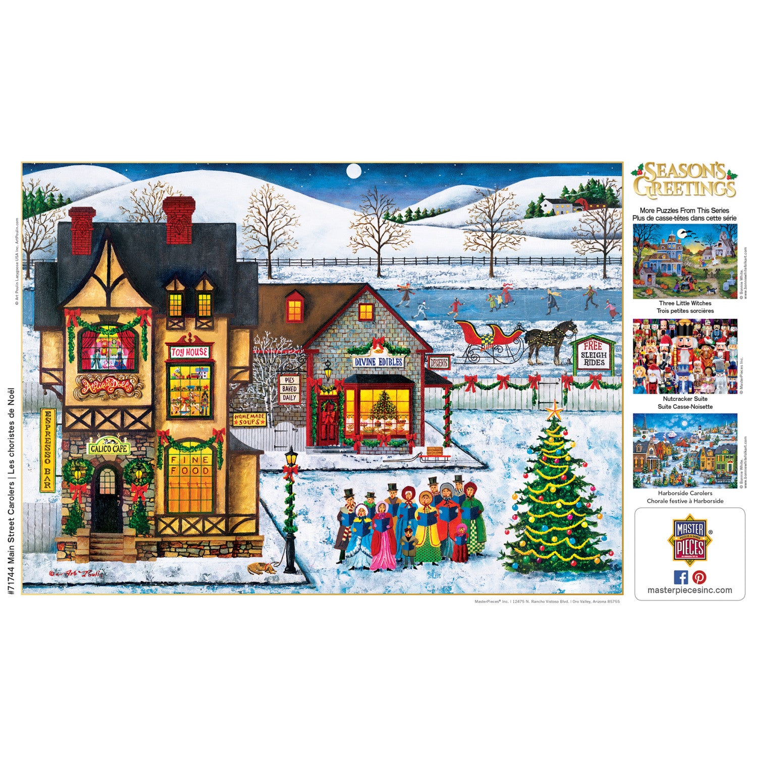 Christmas - Sledding to Home 1000 Piece Puzzle  MasterPieces –  MasterPieces Puzzle Company INC