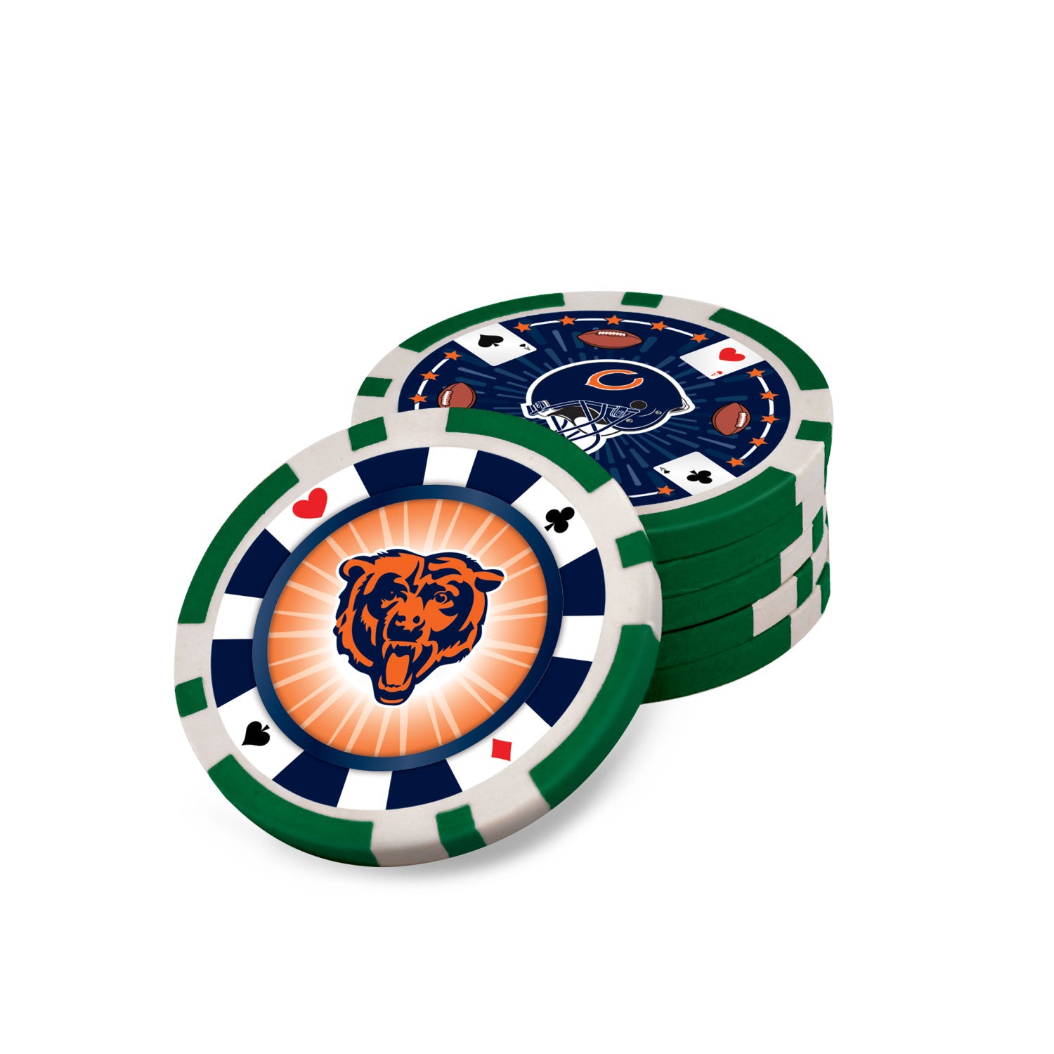 Chicago Bears Casino Style 300 Piece Poker Set