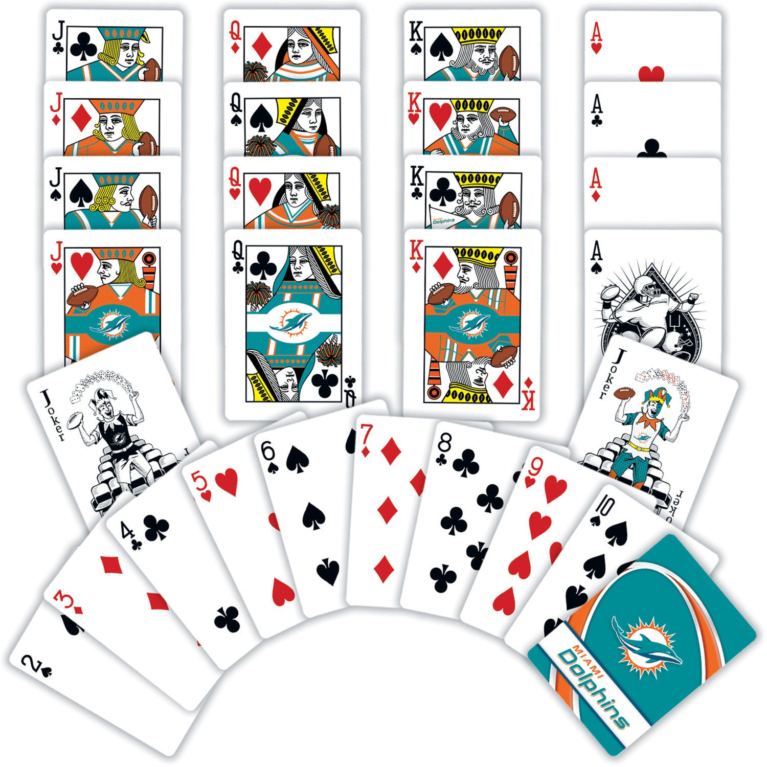 Miami Dolphins NFL Playing Cards