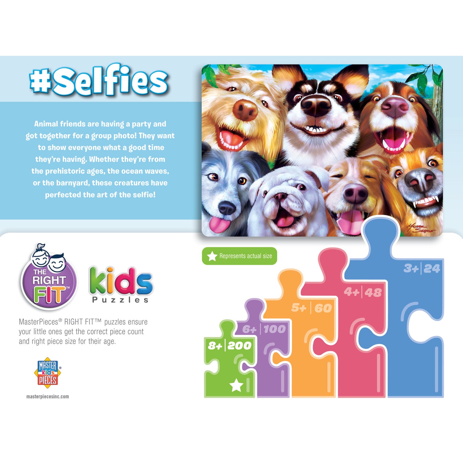 Selfies - Goofy Grins 200 Piece Kids Puzzle