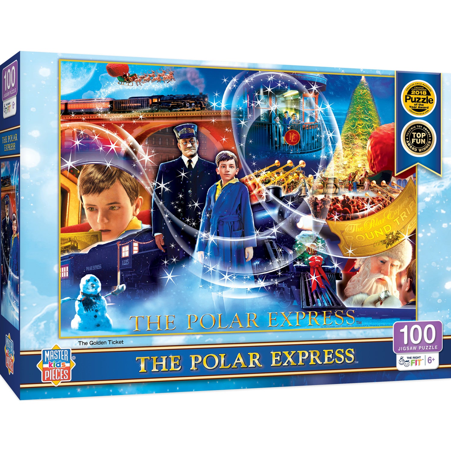 Polar Express - The Golden Ticket 100 Piece Christmas Puzzle