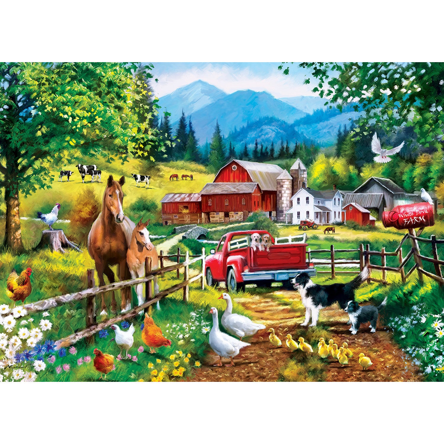 Art Gallery - White Dove Farm 1000 Piece Puzzle