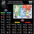 NHL - League Map 500 Piece Puzzle